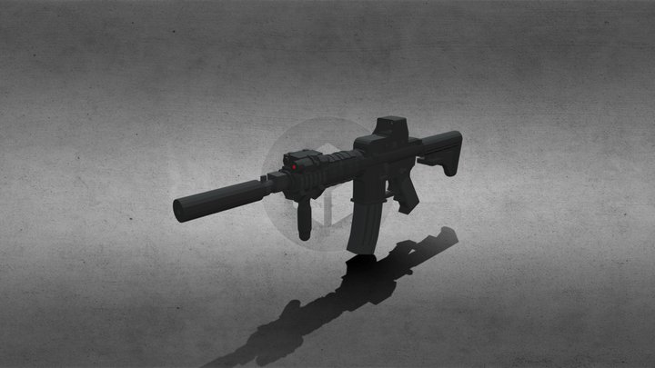 Tactical M4a1 3D Model