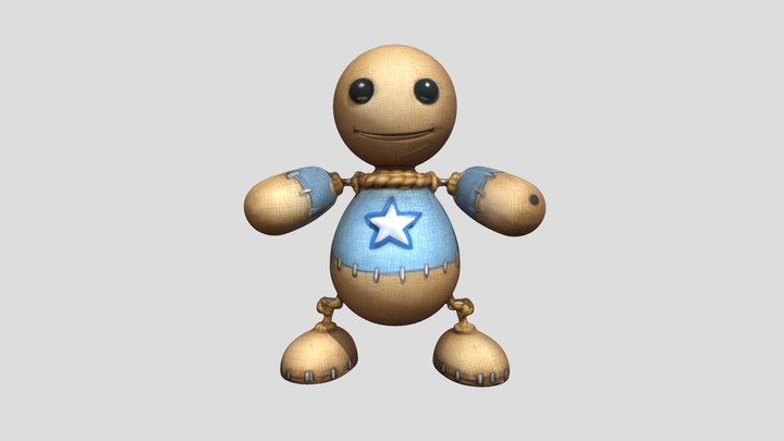 Buddy The Starry Knitted Doll 3D Model