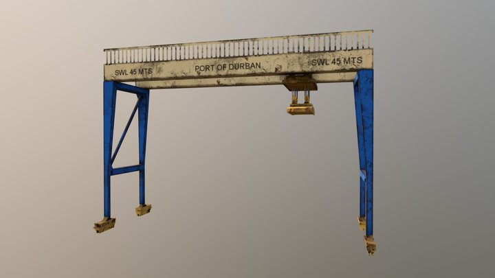 Container Stacking Crane 3D Model