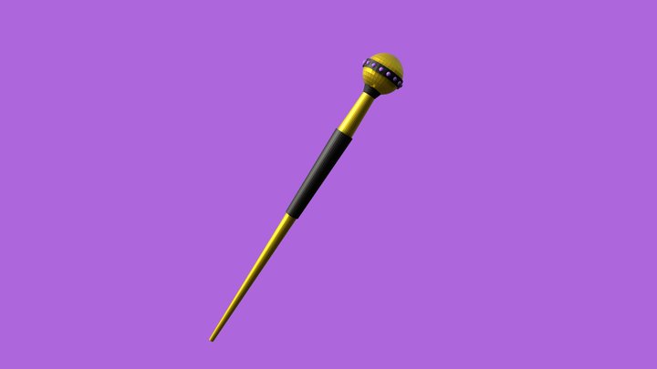 Lowpoly Scepter 3D Model