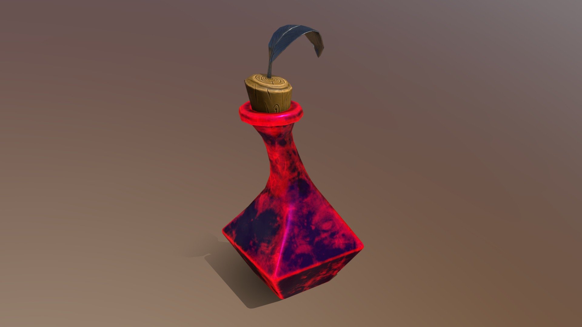 #SketchfabWeeklyChallenge Potion Bottle Low