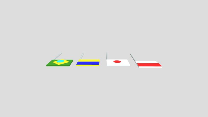 Bandeiras 3D models - Sketchfab