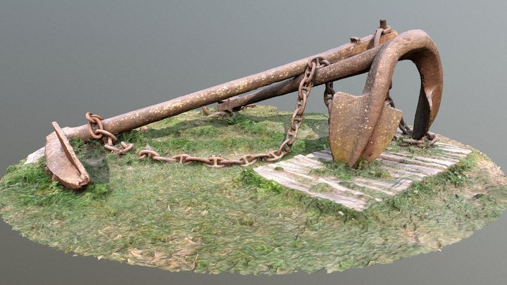 Ancre du 17 éme siécle - Photogrammétrie 3D Model
