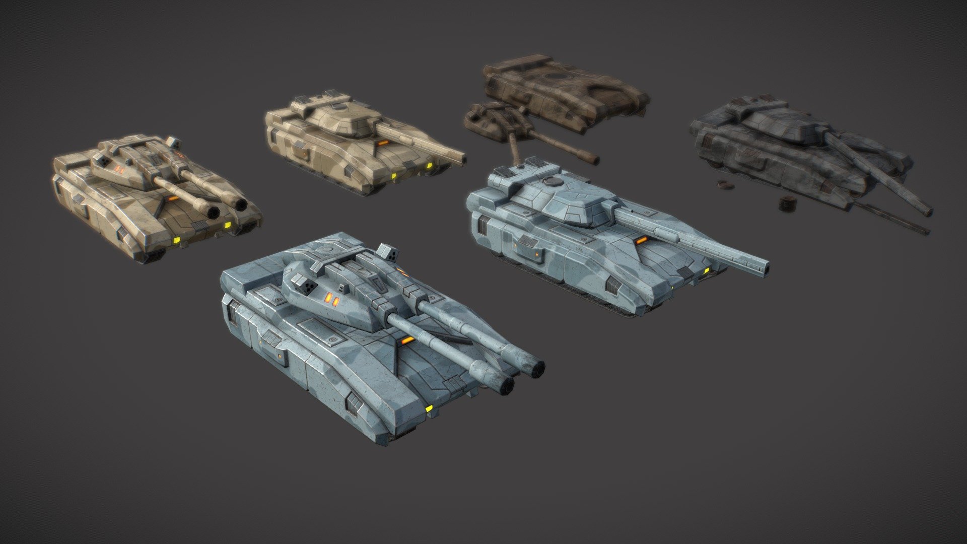 Tank + animation + Crush models - Buy Royalty Free 3D model by Gooseff ...