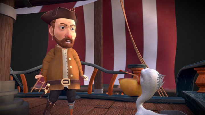 Pirate Ship 3D Model