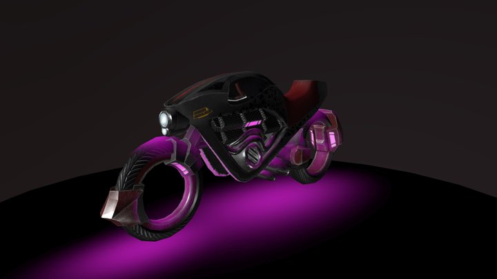 Nefarious Intentions (Futuristic Motorcycle) 3D Model
