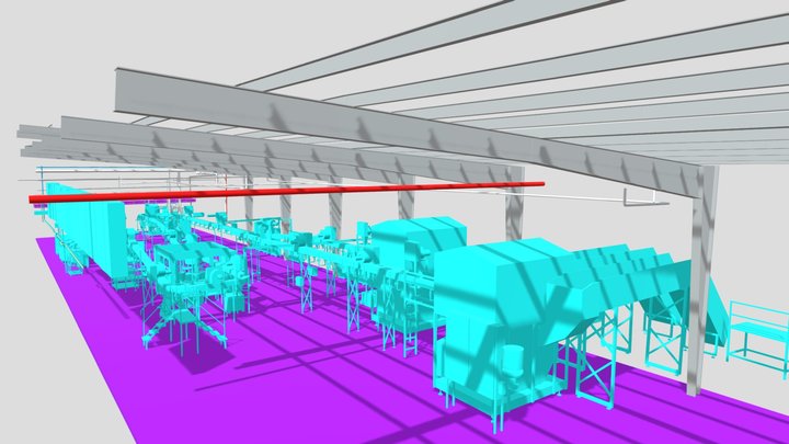 3D Digitizing of Production Plant 3D Model