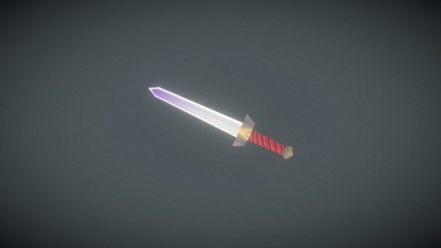 Simple Metal Sword 3D Model