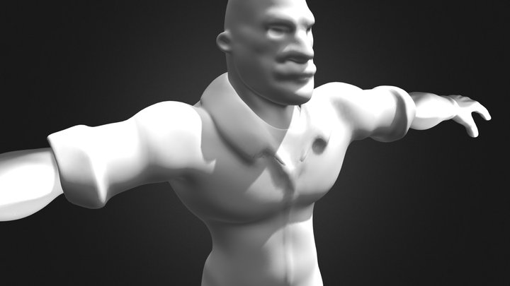 Boxer Boy Janitor 3D Model
