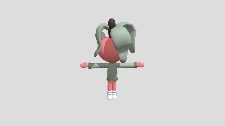 Dandy's world oc || Abbie 3D Model