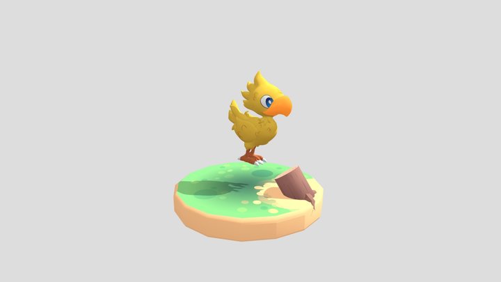 Toon_chocobo 3D Model
