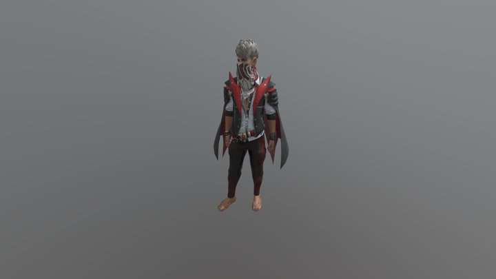 Maxim in some mix dress 3D Model
