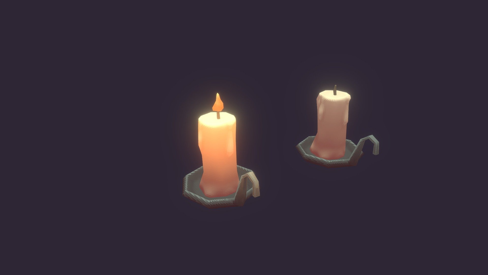 Stylized Candle - Download Free 3D model by NinKorr3D (@NinKorr3D