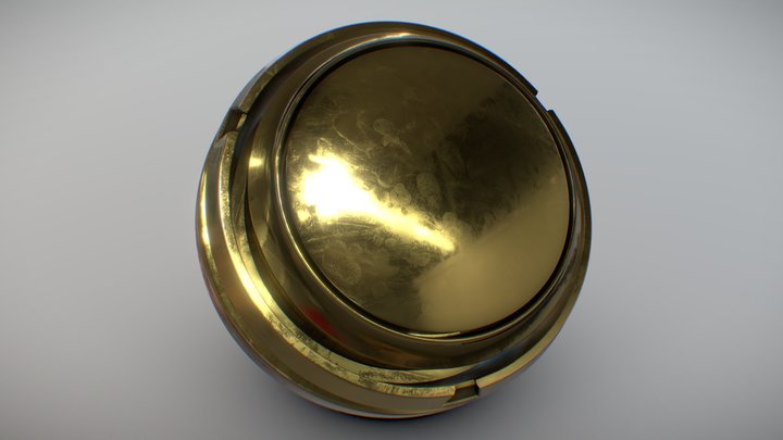 Gold (Au) 2K 3D Model