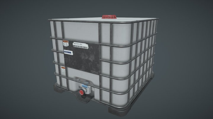 Plastic Water Tank 3D Model