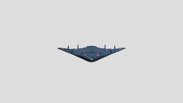 Model stealth bomber aircraft 3D Model