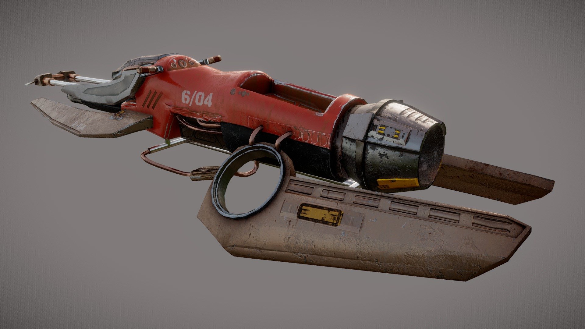 Sport Speeder Hover Bike (low poly) - 3D model by aidnko [880d870 ...