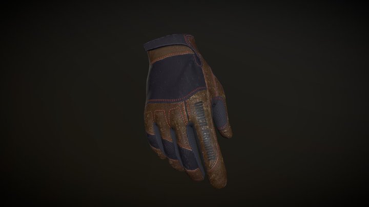 Leather glove 3D Model