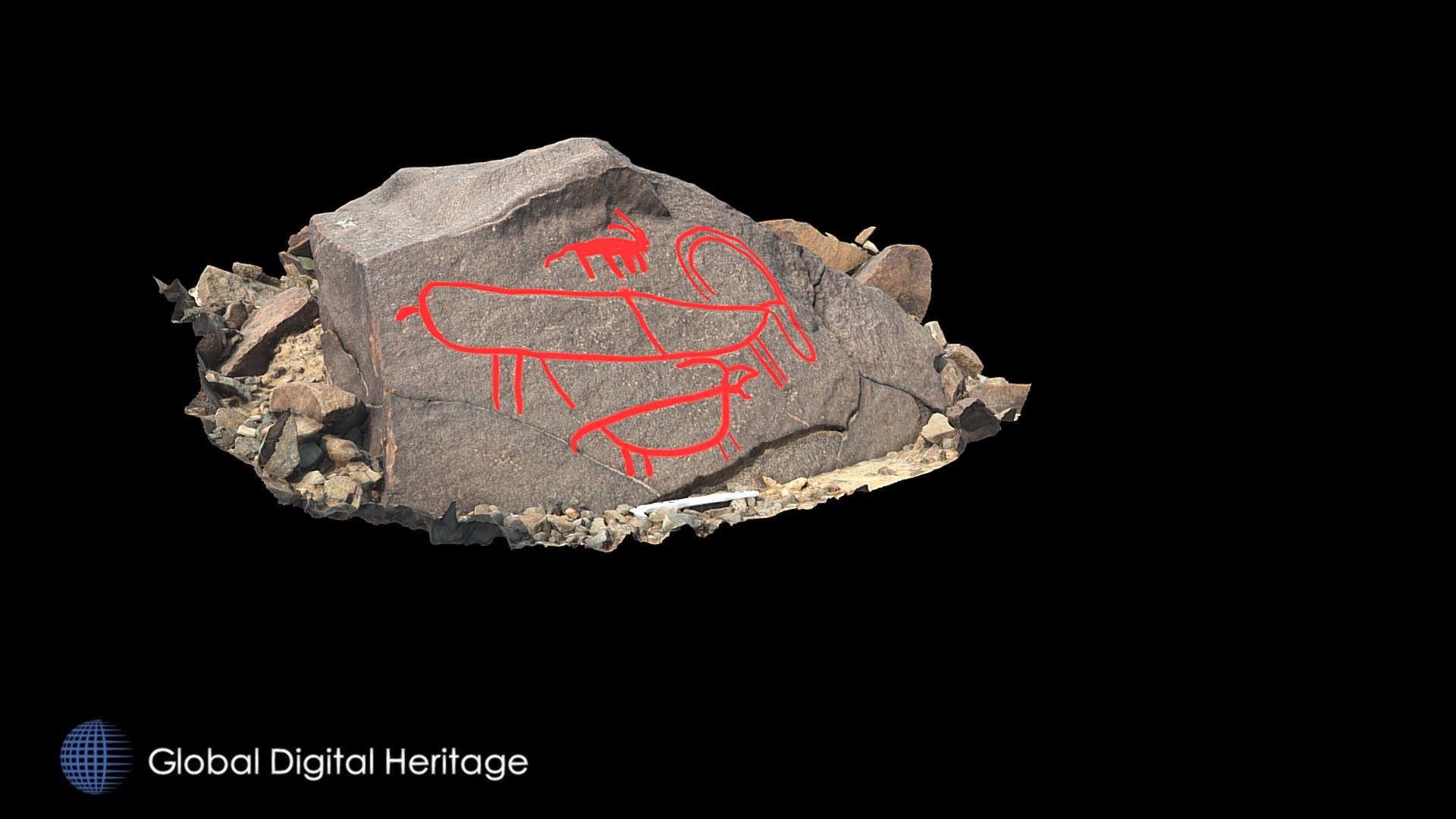 Petroglyph N7 Khatm Al Melaha, Kalba, Sharjah