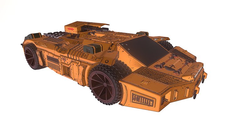 Sci-Fi Vehicle 3D Model