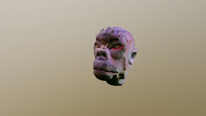 A Humanoid (Head) 3D Model