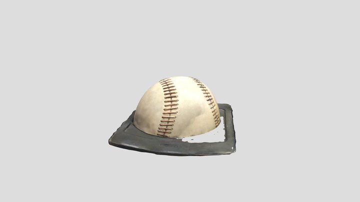 Baseball Statue 3D Model