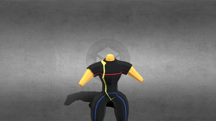 Garde en train de s'entraîner 3D Model