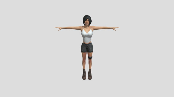 adventure look like survival girl 🔪🌲 3D Model
