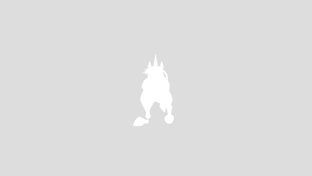 Dark Fantasy Unicorn Character