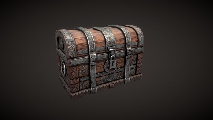 Ancient chest 3D Model
