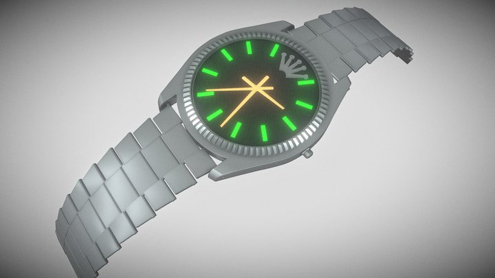 Rolex watch For free 3D Model