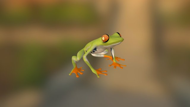 Frog mascot 3D Model