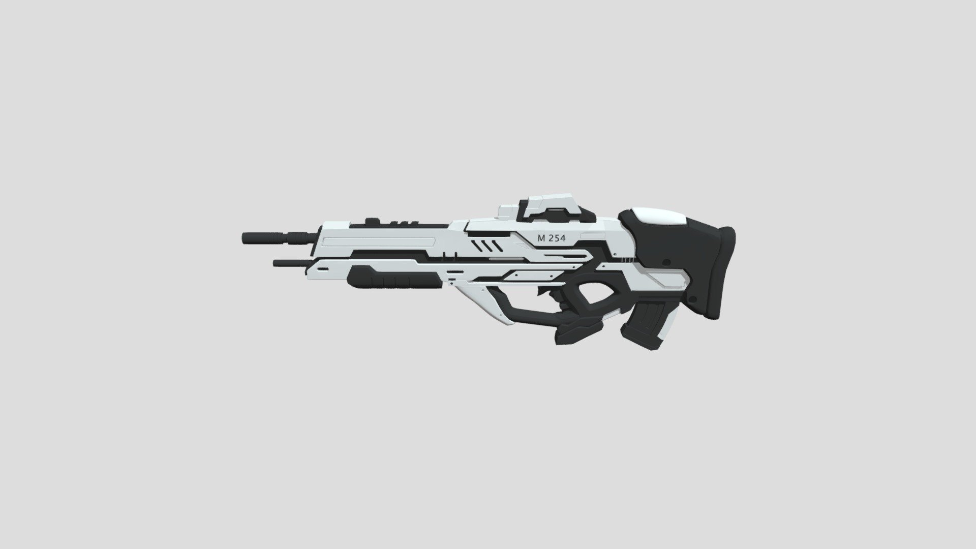 Sci Fi M254 Gun - High Poly — Sketchfab embed 3D viewer