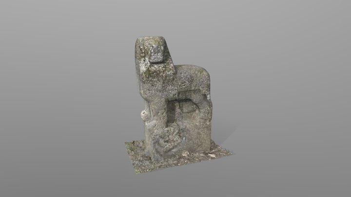 Lion Stone Statue - Einscan Rigil IR – Modèle 3D gratuit STL