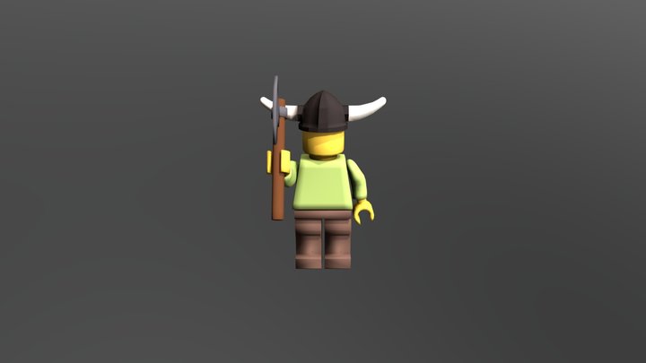 Legodude Textured 3D Model