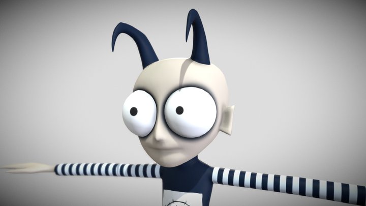 Johnny The Homicidal Maniac (FINAL) 3D Model