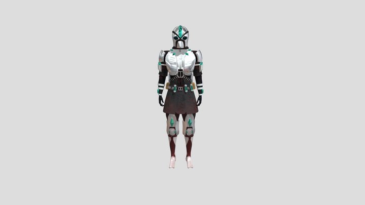 Alien space soldier 3D Model