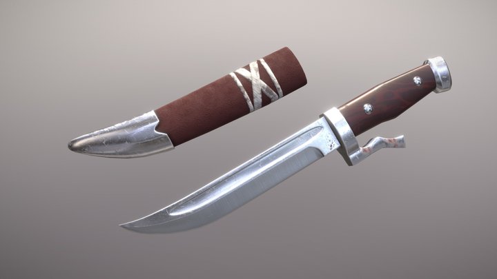 hunting knife 3D Model