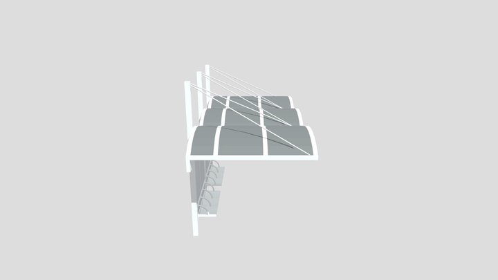 Bus Stop / Ponto de ônibus / EMTU / SP Brasil 3D Model