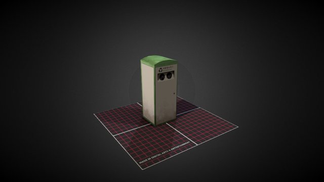 Trashcan Recyclable Waste 3D Model