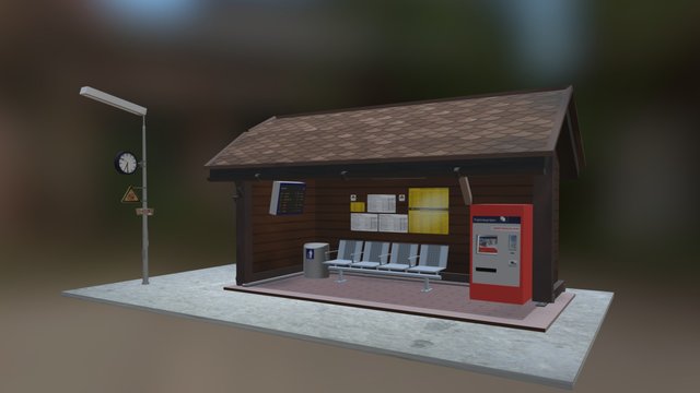 Train Hub 3D Model