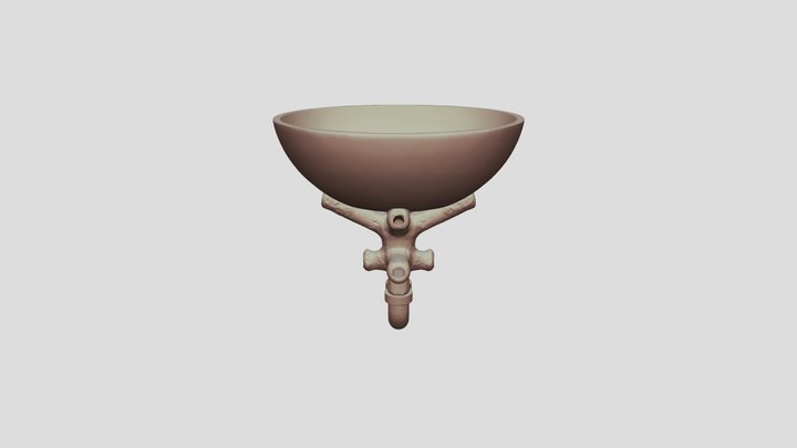 biomorphic+sink+trap+3d+model (2) 3D Model