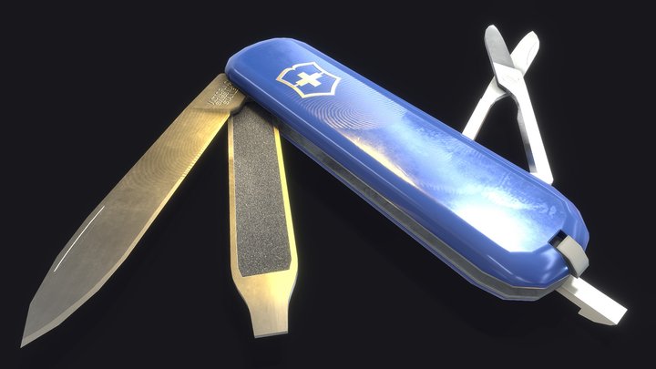 Swiss Army Knife 3D Model