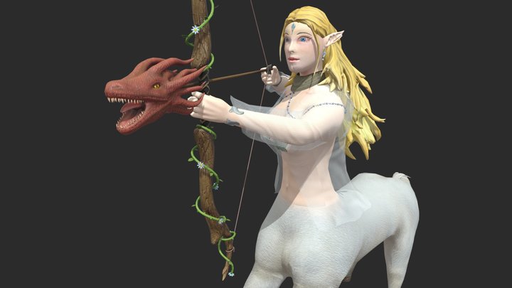 Project 2: Sagittarius woman 3D Model