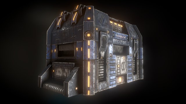 Scifi Crate 3D Model