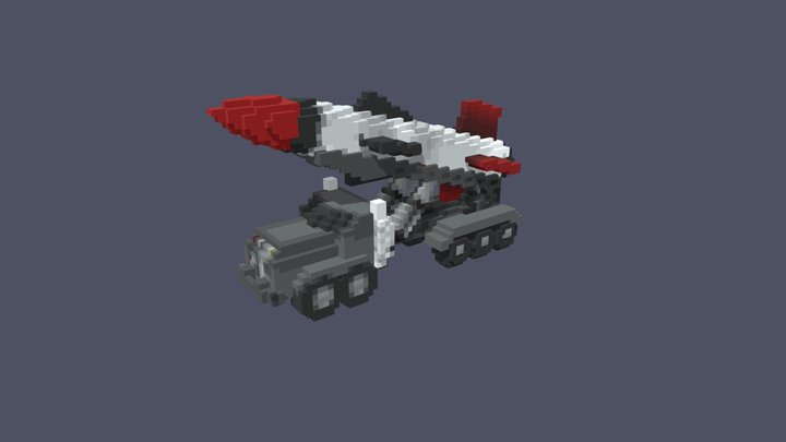 V3 Rocket Launcher 3D Model