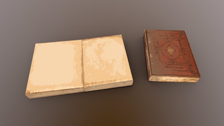 PSX Old Book 3D Model