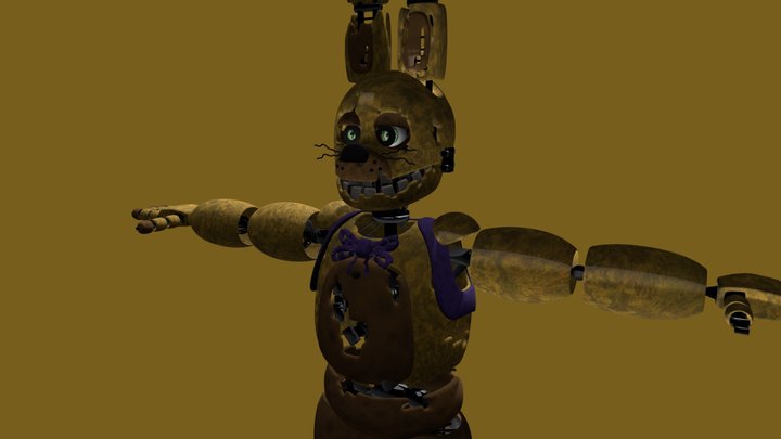 Withered-spring-bonnie- 3D Model