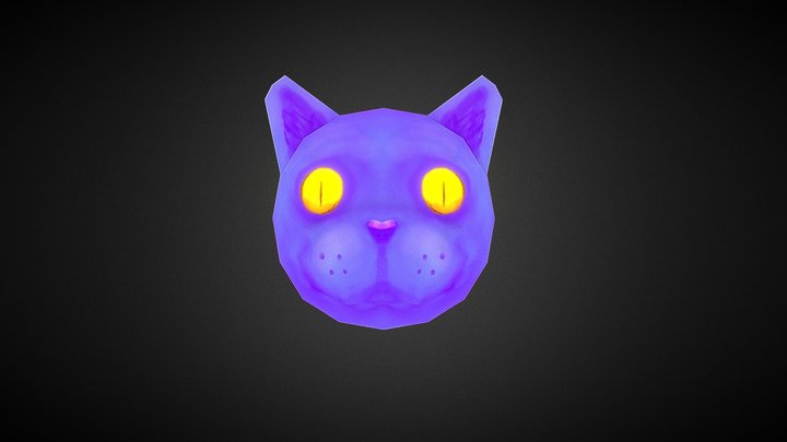 Cat Head 3D Model