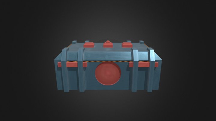Sci-Fi Crate 3D Model